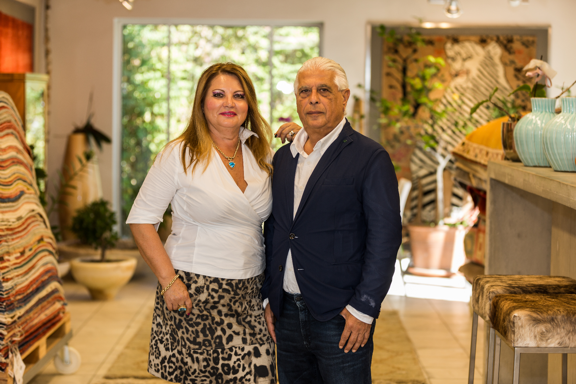 Dipl. Ing. Khodai und Brunhilde Gaich im Showroom in Graz